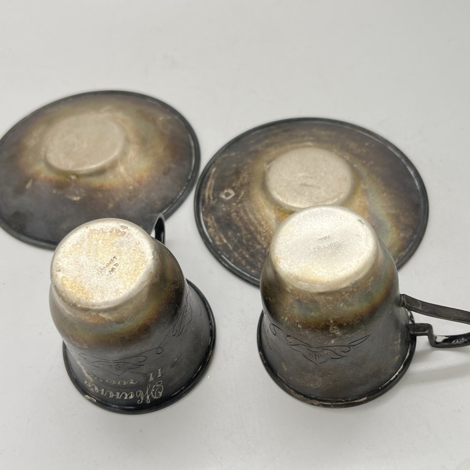 Набор из 2  кофейных пар с дарственной надписью