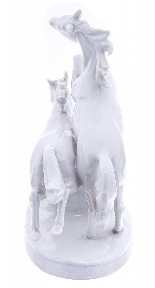 Статуэтка "Пара лошадей", фарфор, мануфактура "Carl Scheidig (Gräfenthal)", ГДР, 1972-1990 гг., Carl Scheidig