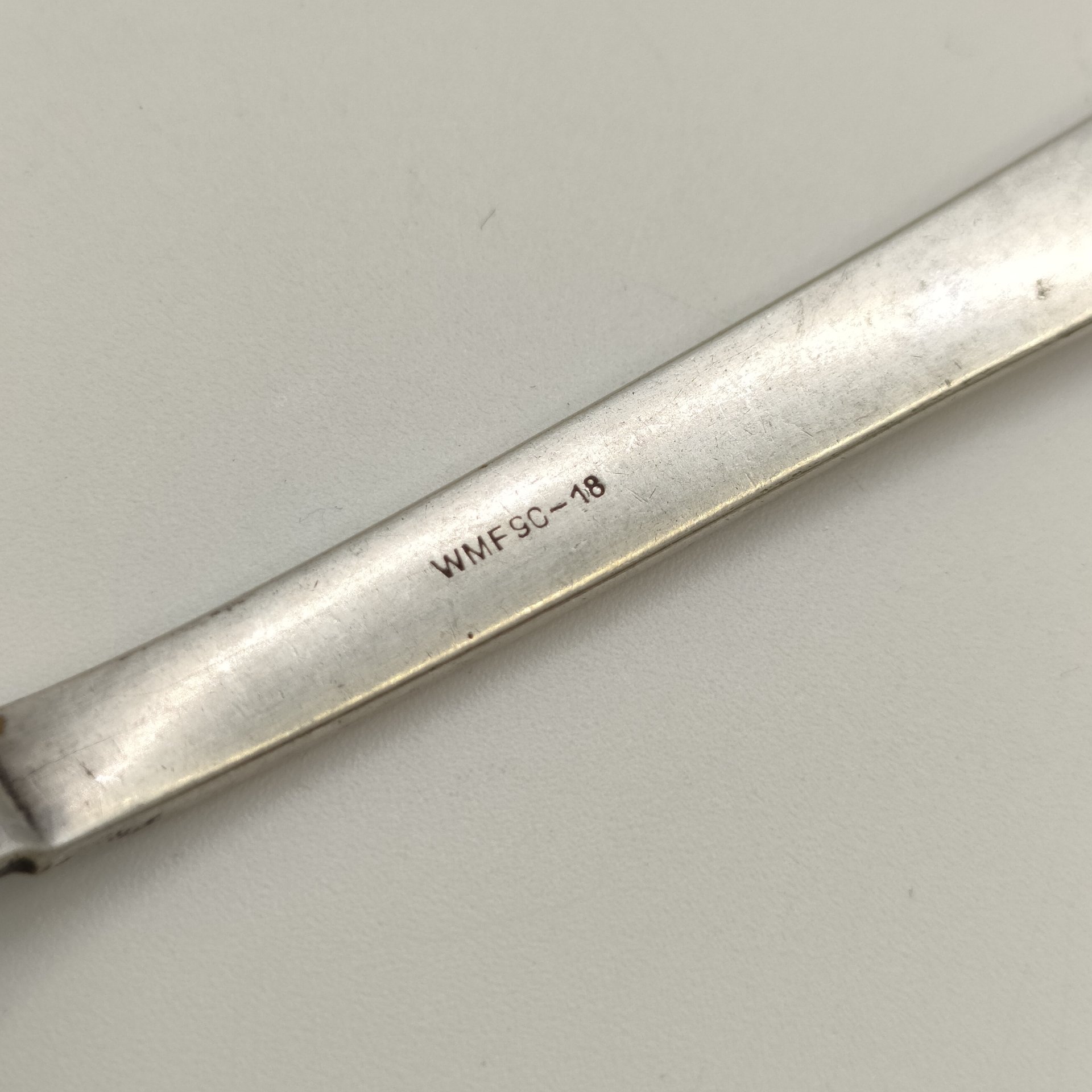 Вилка десертная, лаконичной формы с тремя зубцами, металл, серебрение, Württembergische Metallwarenfabrik (WMF), Германия, 1880-1886 гг.