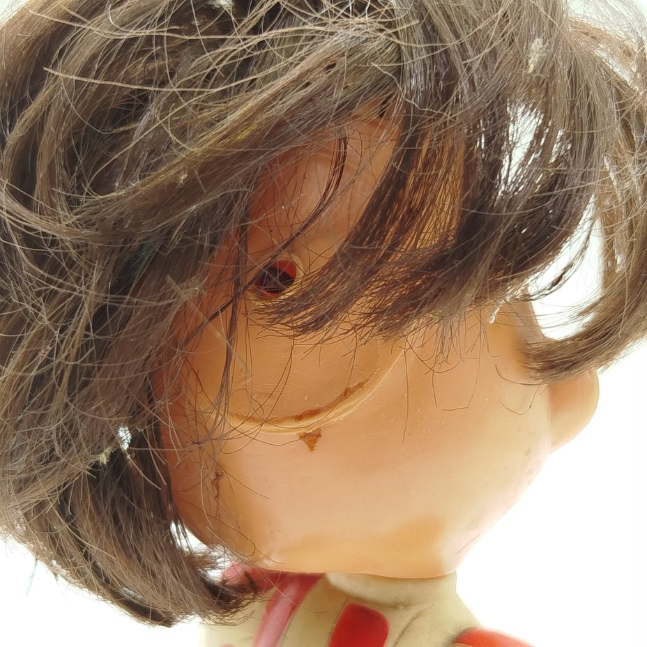 Игрушка (кукла) "Футболист", "Jugoplastika", резина, волос искусственный, литьё, пробивка, крашение, роспись