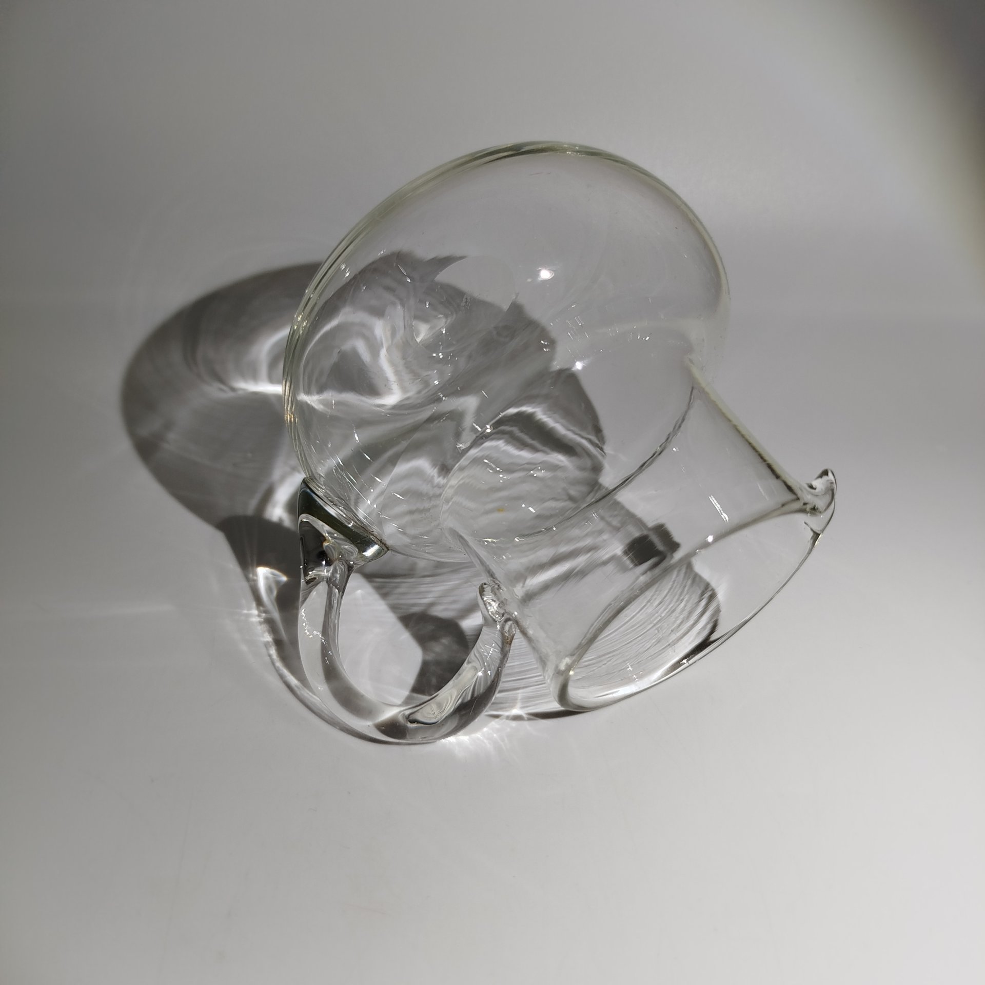 Молочник с широким туловом, стекло, Россия, 1900-1930 гг.