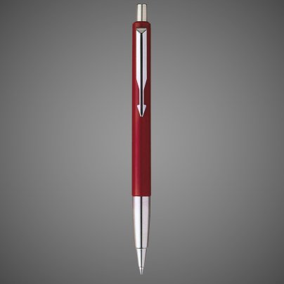 Шариковая ручка Parker Vector Standard K01, цвет: Red, стержень: Mblue, Металлы: латунь, пластик, хром