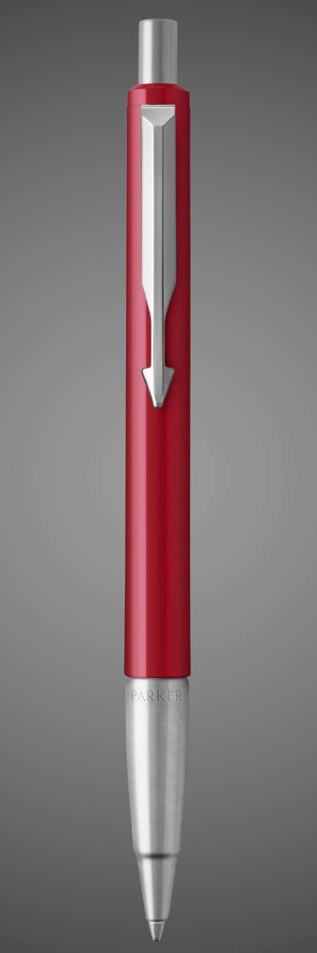 Шариковая ручка Parker Vector Standard K01, цвет: Red, стержень: Mblue, Металлы: латунь, пластик, хром