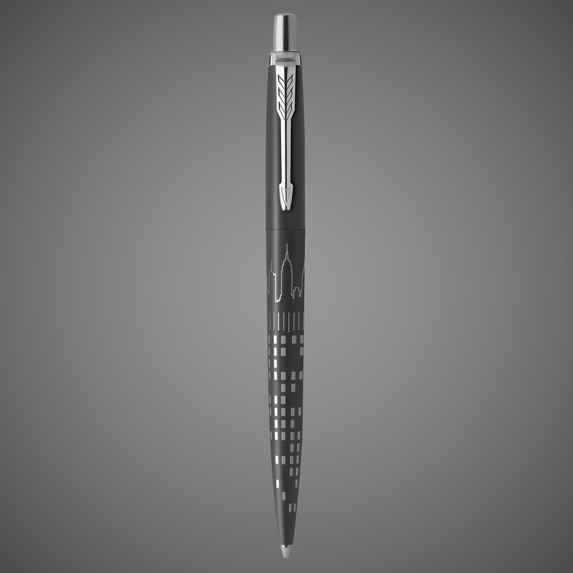 Шариковая ручка Jotter New York Black CT, стержень: M, цвет чернил: blue, в подарочной упаковке, Металлы: нержавеющая сталь