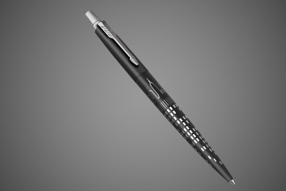 Шариковая ручка Jotter New York Black CT, стержень: M, цвет чернил: blue, в подарочной упаковке, Металлы: нержавеющая сталь
