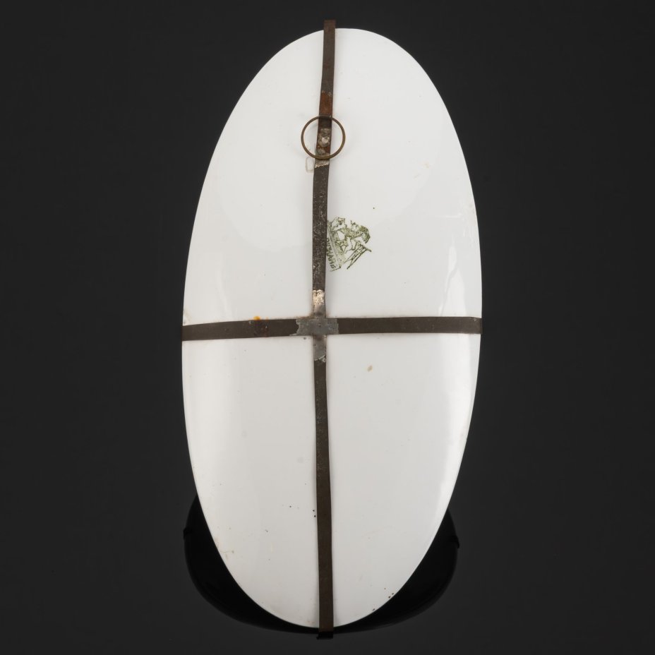 Панно настенное "Девочка, пасущая овец", художник Giuseppe Bertini (1825-1898 гг.), Società Ceramica Richard