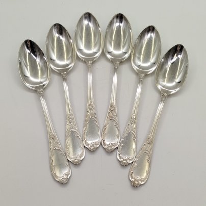 Набор из 6-ти столовых ложек с растительным декором