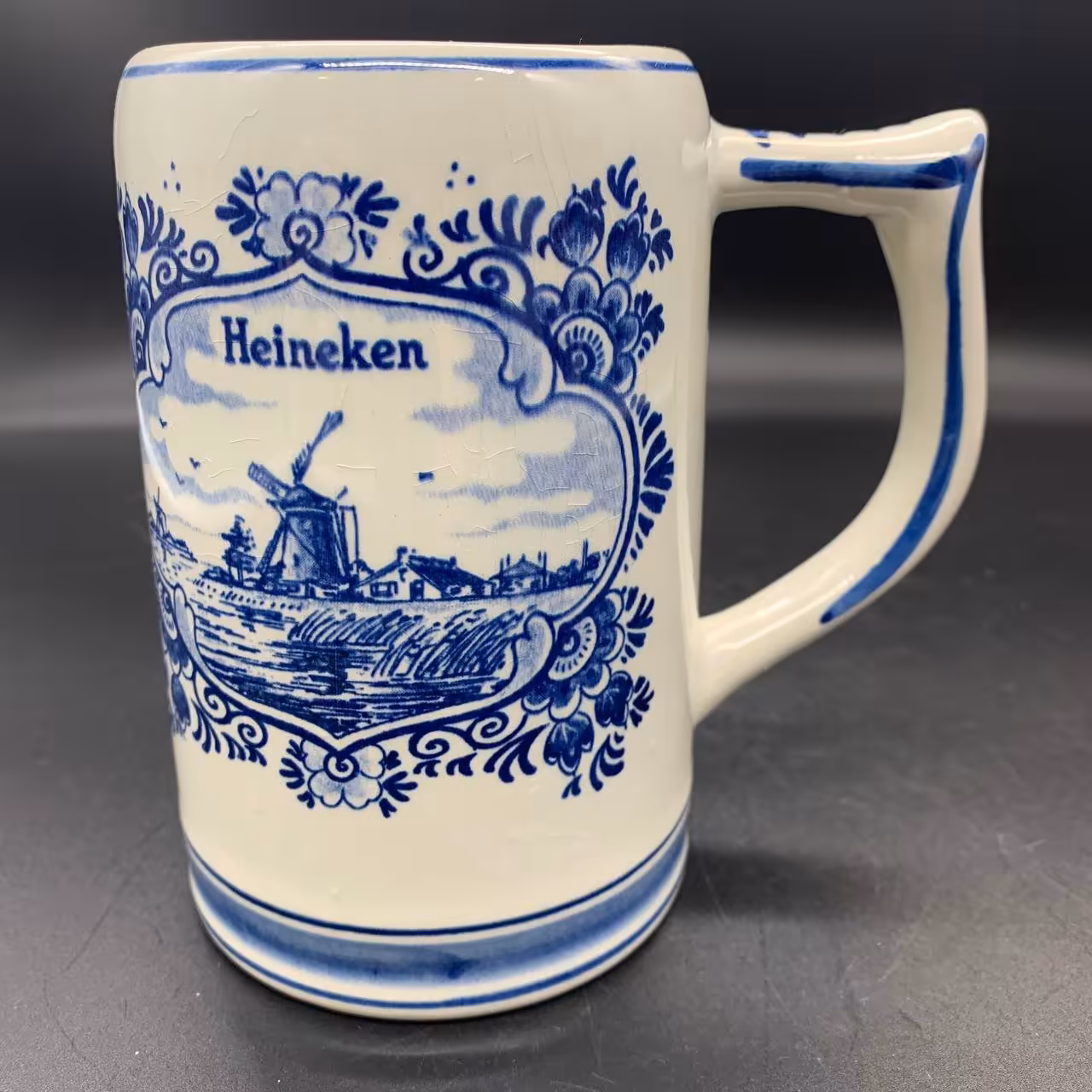 Пивная кружка "Heineken" с голландскими пейзажами в медальонах
