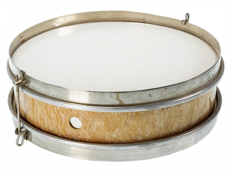 Экипировка пионера из 3-х предметов (пилотка, ремень, барабан), СССР, 1930-1970 гг.