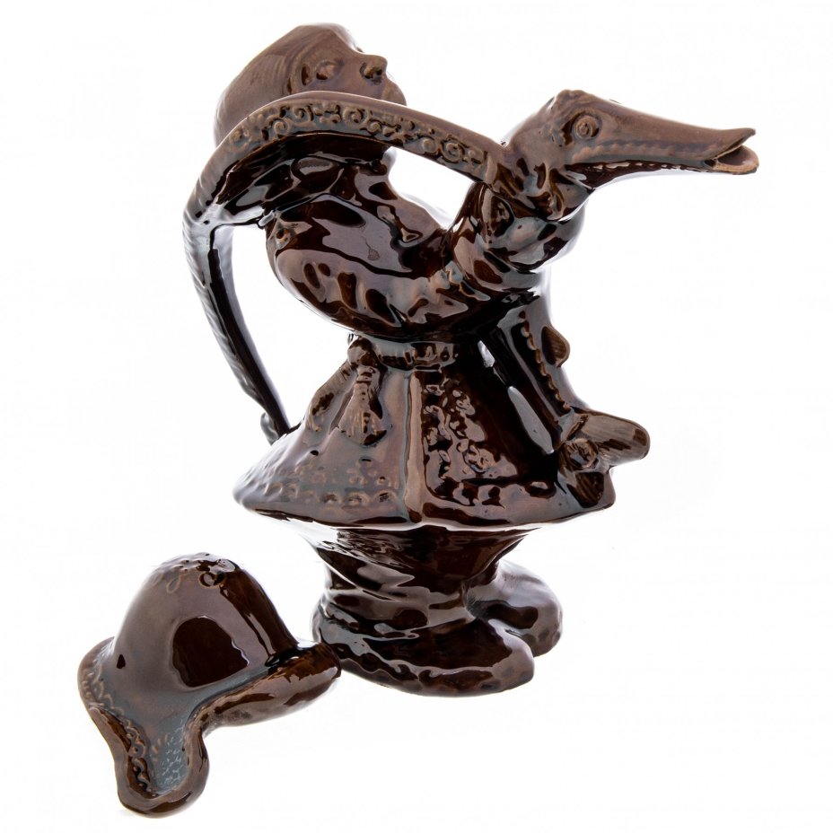 Штоф "Емеля", фаянс, Кучинский Керамический Завод (ККЗ), СССР, 1970-1990 гг., Кучинский керамический завод (ККЗ)