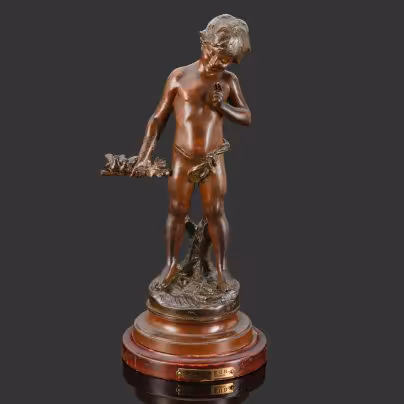 Скульптура "Купидон", выполненная по модели скульптора  Auguste Moreau (Огюст Моро)