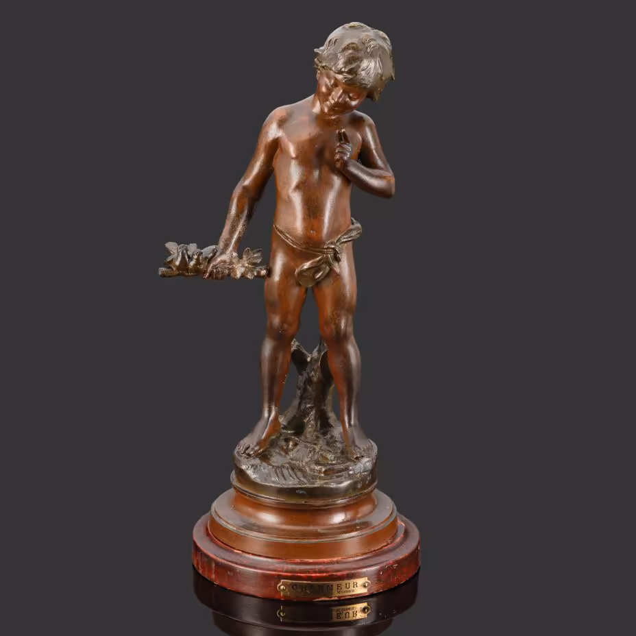 Скульптура "Купидон", выполненная по модели скульптора  Auguste Moreau (Огюст Моро)