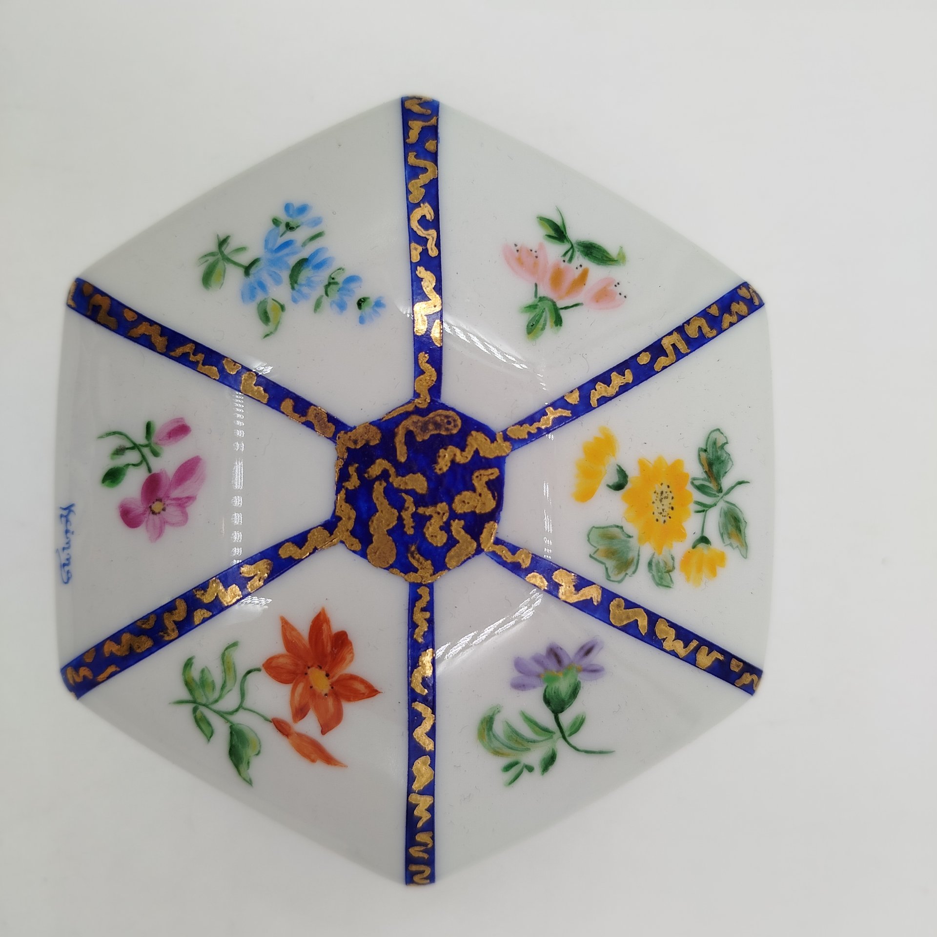 Шкатулка с изображением мейсенского букета, Porcelaine d’Art – Exclusivité R. Leclair, Limoges