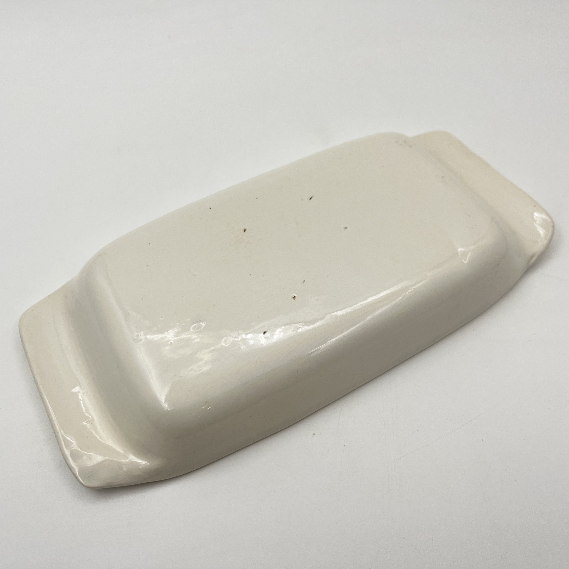 Лоток для мелочей, украшенный изображением автомобиля "Daimler 1886", фаянс, деколь, Западная Европа, 1950-1970 гг.