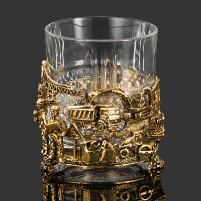 Бокал для виски "Строители" (в оригинальной подарочной упаковке)