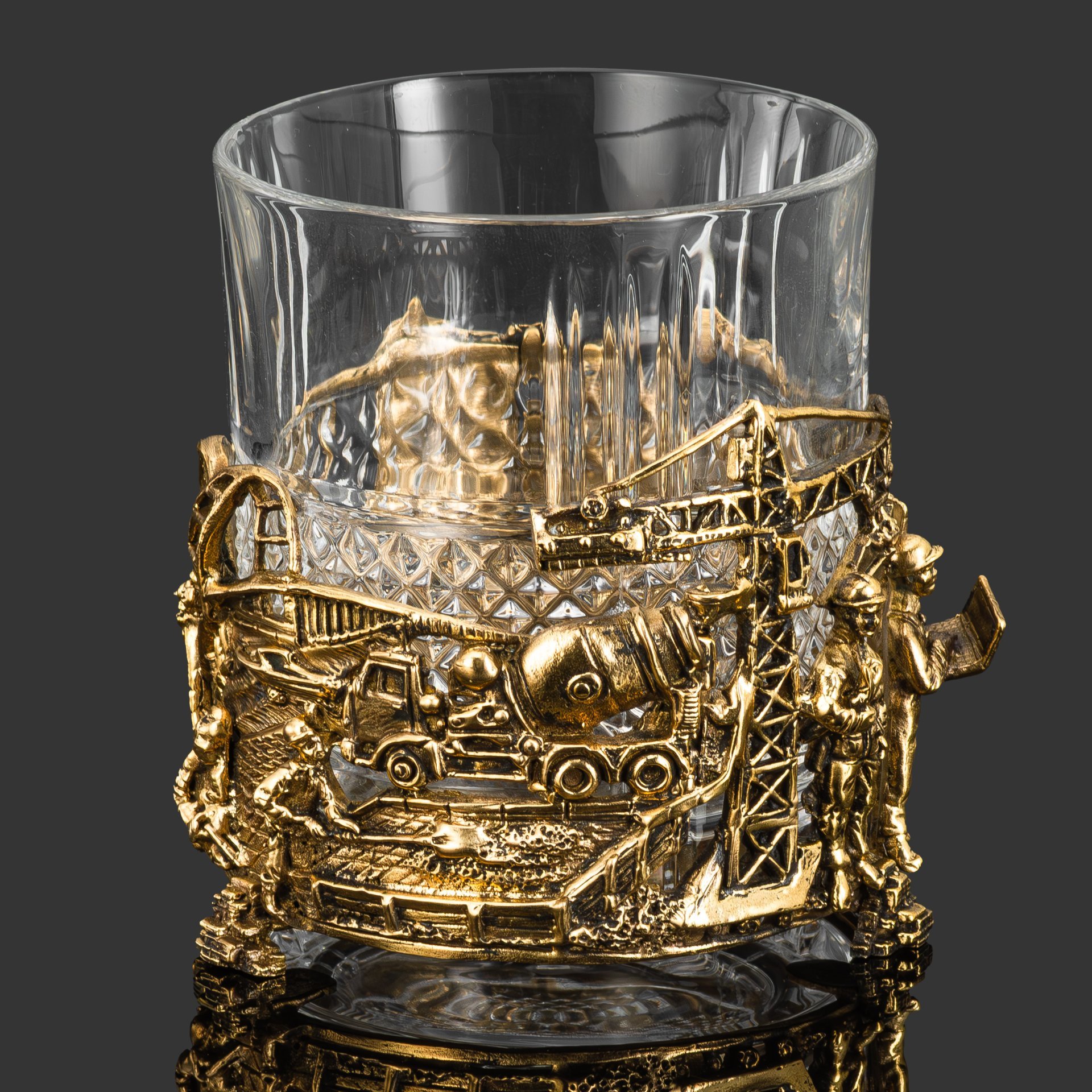 Бокал для виски "Строители" (в оригинальной подарочной упаковке)