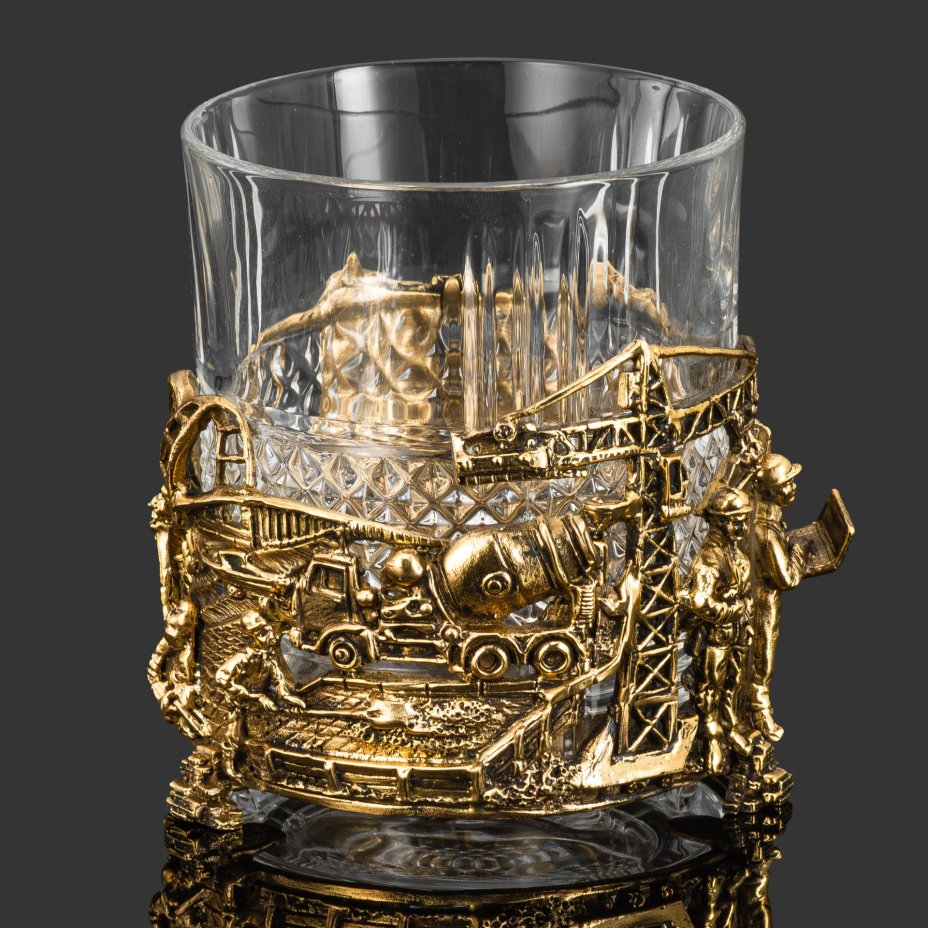 Бокал для виски "Строители" (в оригинальной подарочной упаковке)