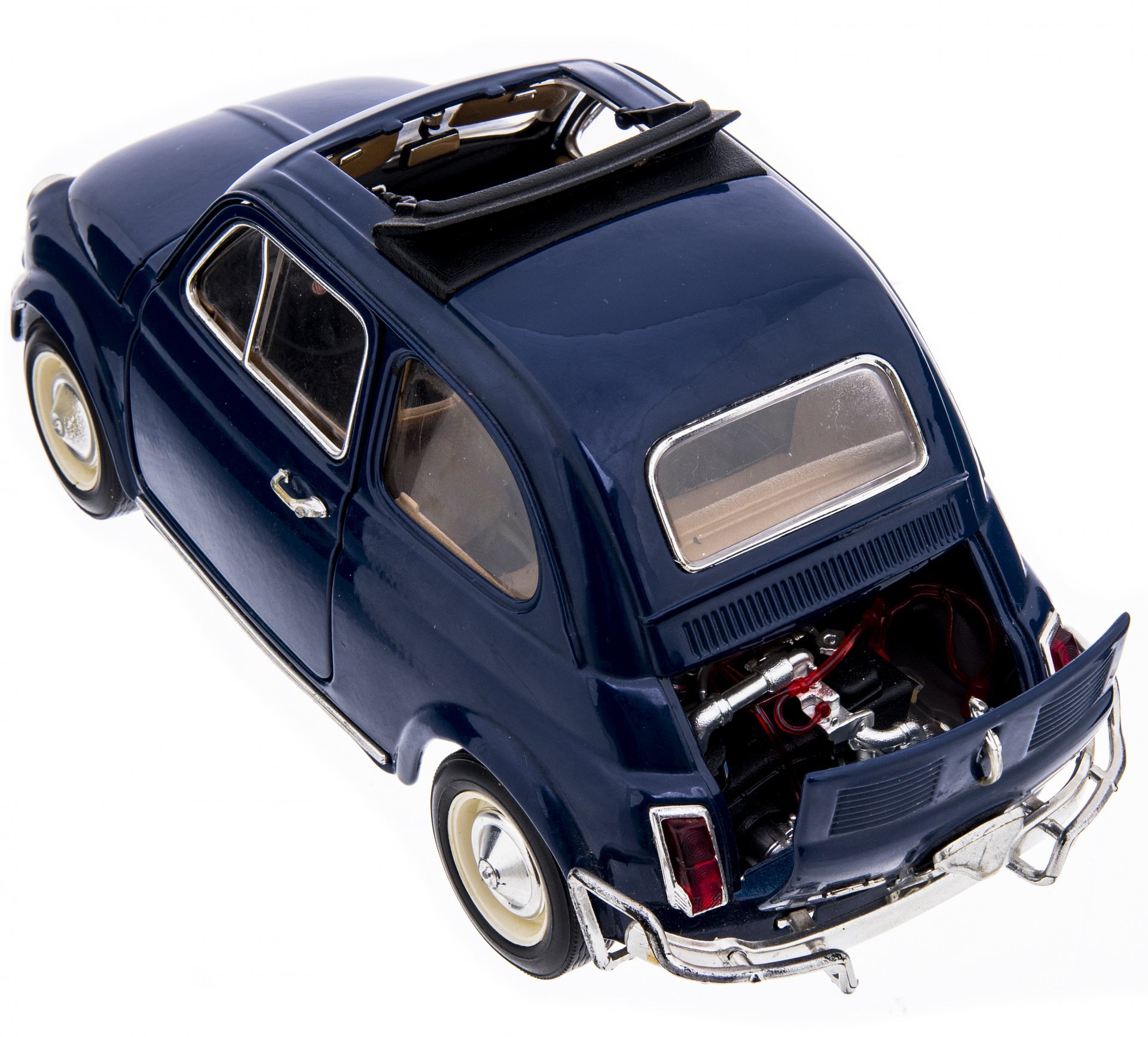 Модель авто коллекционная "Fiat 500" , (1:16),  металл, пластик, резина, компания "Bburago", Италия, 2000-2010 гг. — фото 3
