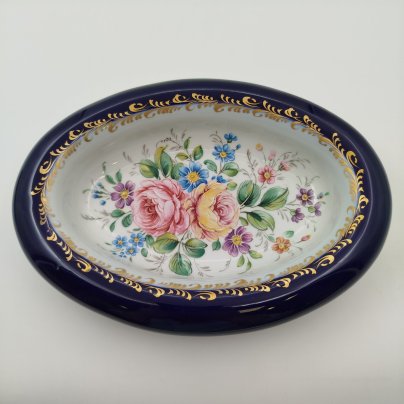 Блюдо сервировочное (конфетница) с цветочным декором, Limoges