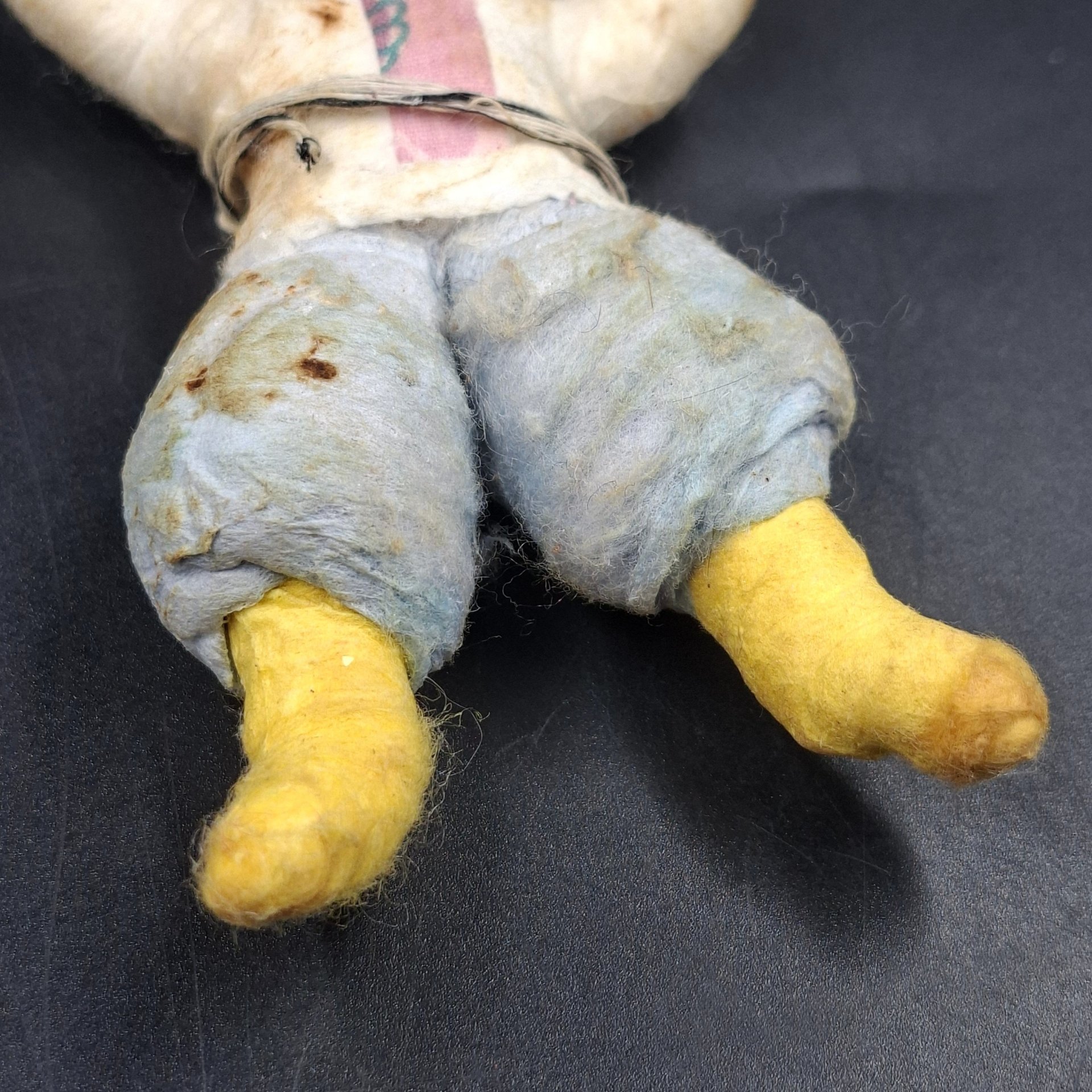 Игрушка ёлочная "Казачок", вата, пластик, роспись, клейстер, СССР, 1960-1980 гг.