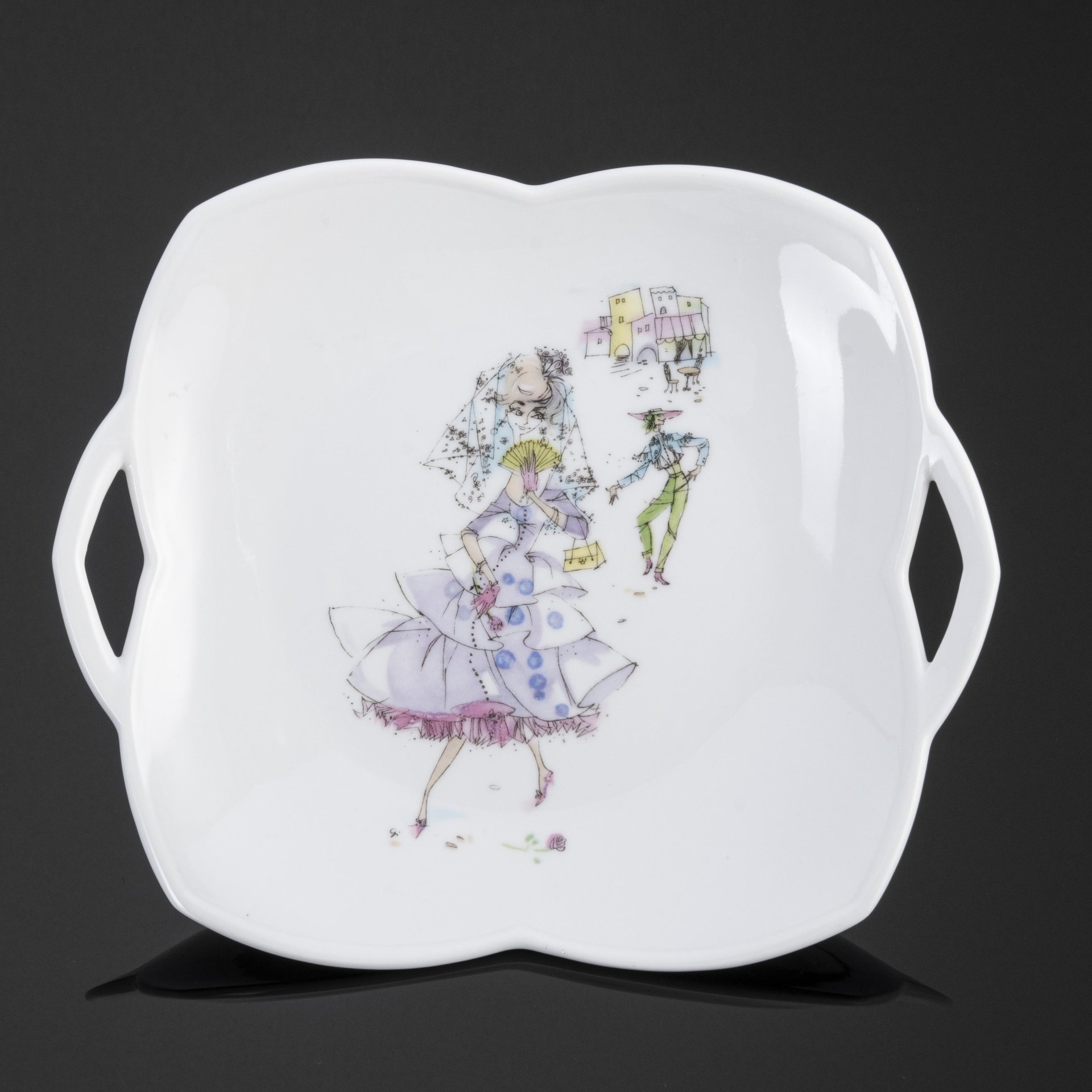 Блюдо сервировочное для закусок "Кокетка", Alka-Kunst Alboth & Kaiser Bavaria