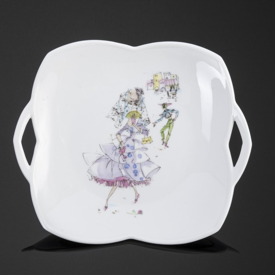 Блюдо сервировочное для закусок "Кокетка", Alka-Kunst Alboth & Kaiser Bavaria
