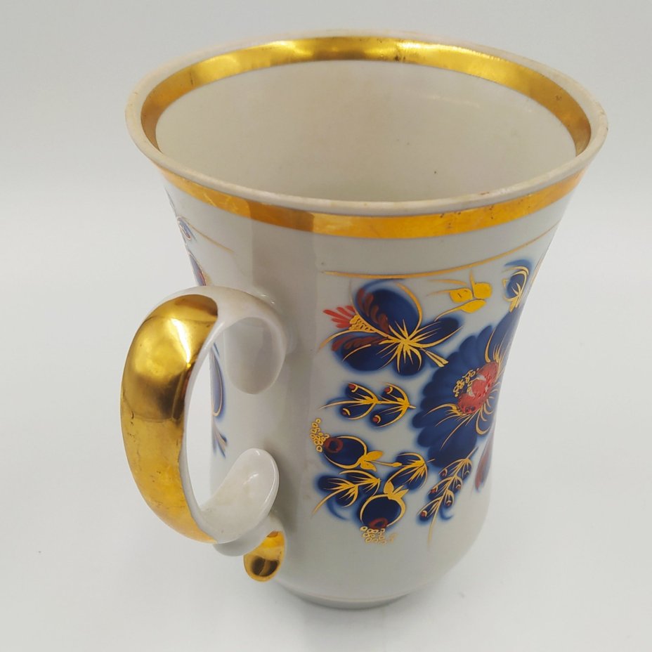 Кружка с цветочным декором, Полонский завод художественной керамики (Полонное ЗХК)