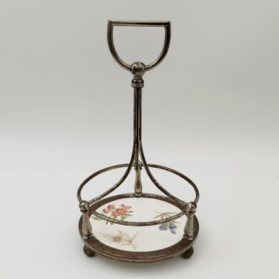 Подставка (основание для круэта) с цветочным декором