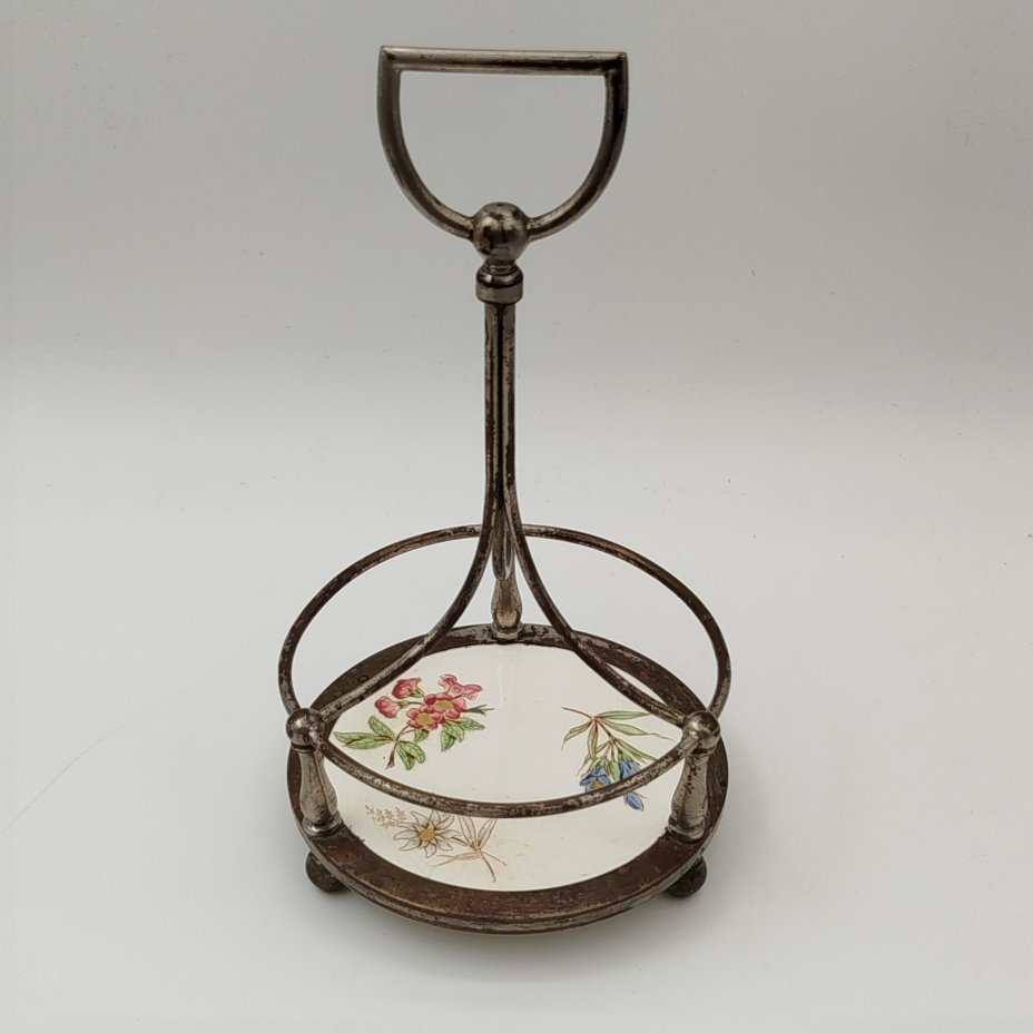 Подставка (основание для круэта) с цветочным декором