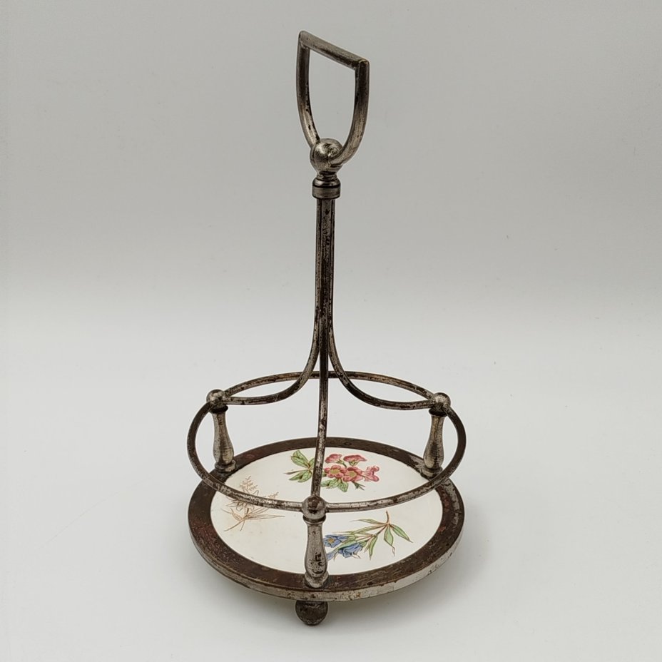 Подставка (основание для круэта) с цветочным декором