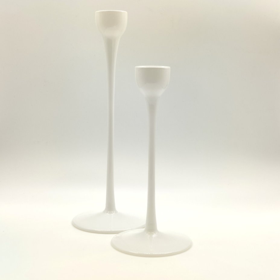 Пара подсвечников лаконичной формы "Blomster", Ikea, стекло, крашение, Китай, 2000-2020 гг.