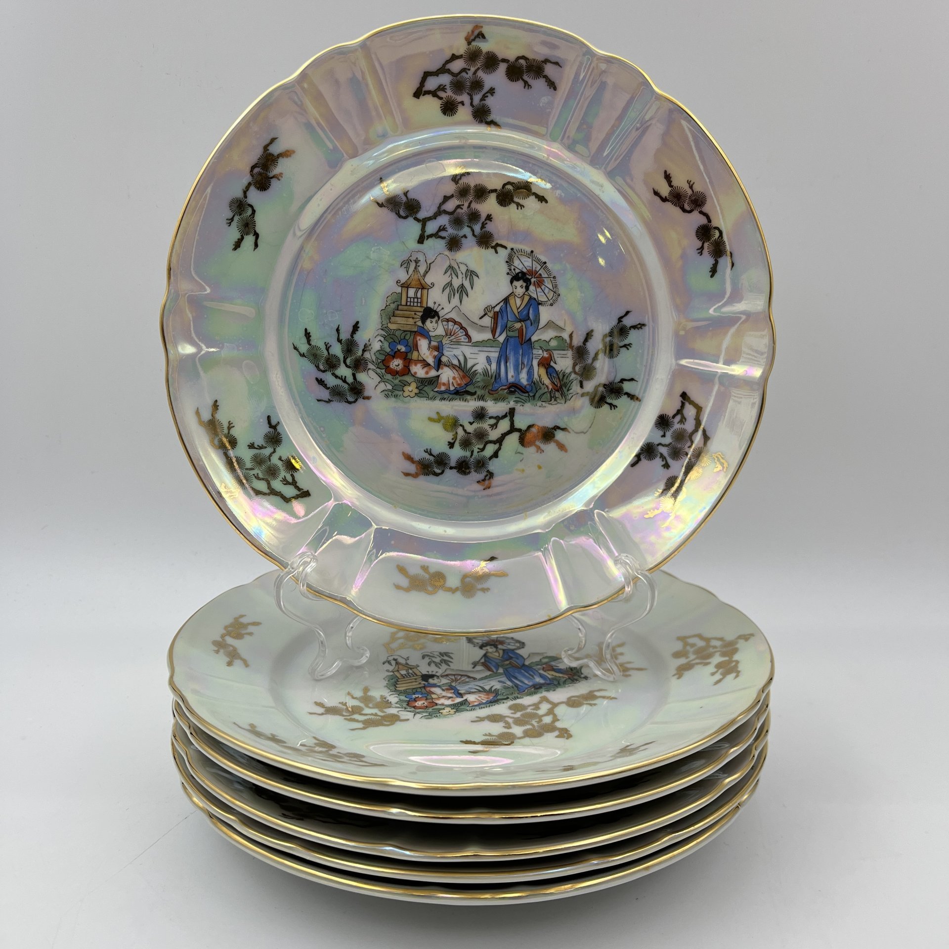 Набор десертных тарелок "Гейша" на 6 персон