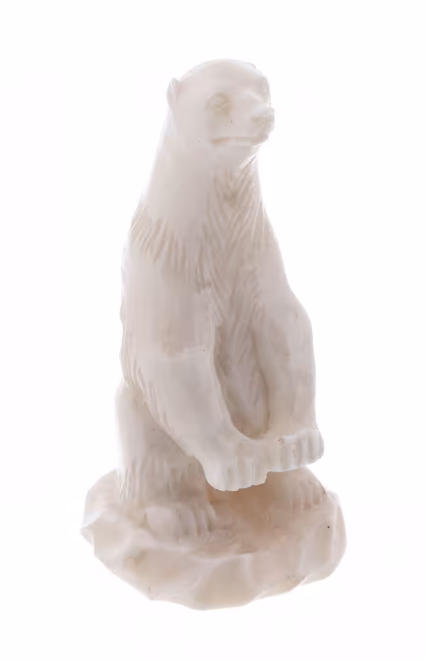 Статуэтка "Медведь", кость, резьба, СССР, 1970-1990 гг.