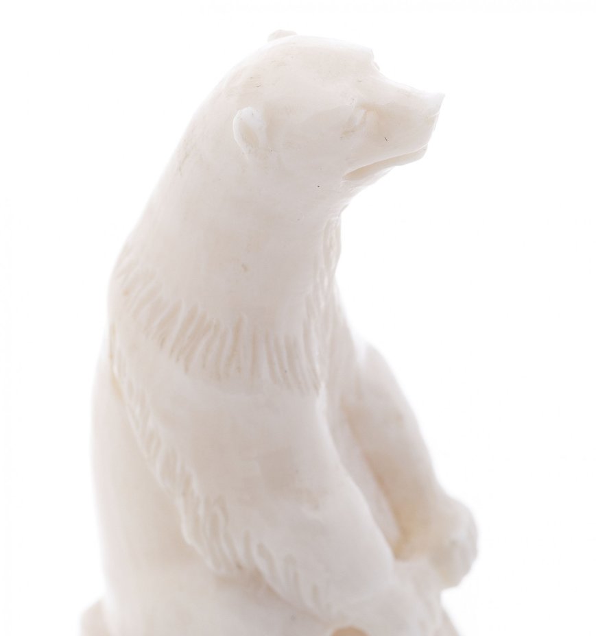 Статуэтка "Медведь", кость, резьба, СССР, 1970-1990 гг.