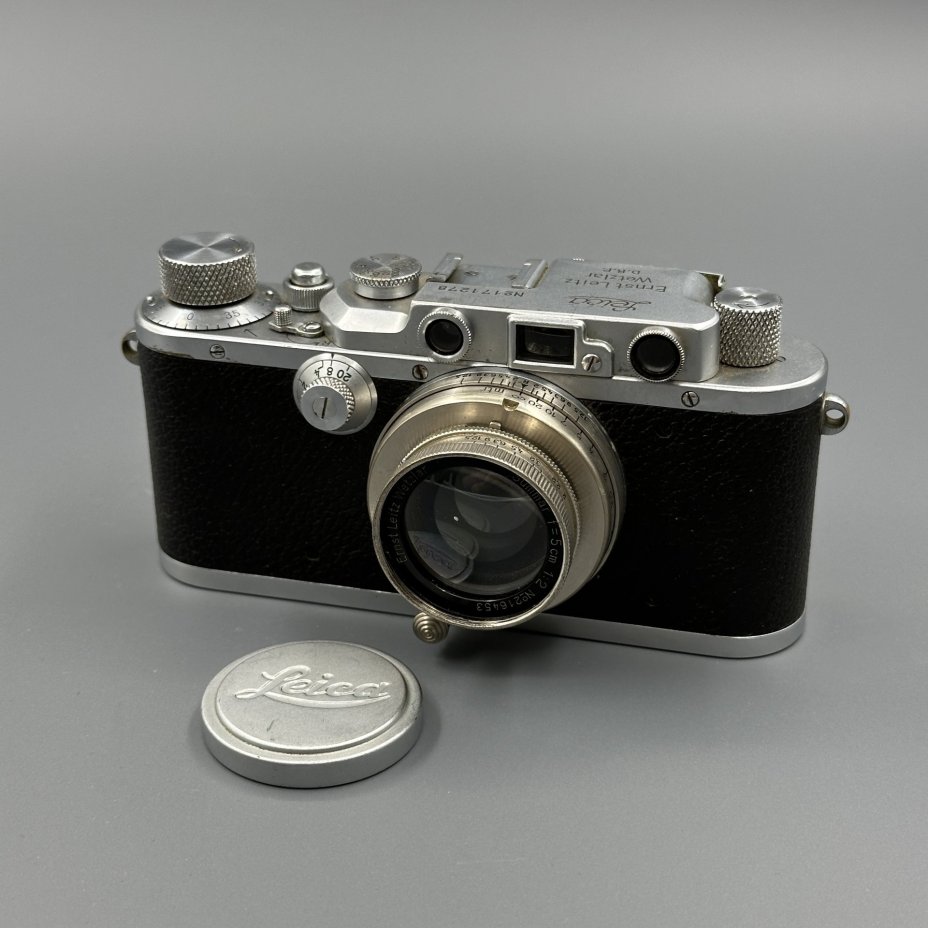 Фотоаппарат "Ernst Leiter Wetzlar" с объективом "Ernst Leitz Wetzlar f=5cm 1:2", в кофре, Leica Camera AG