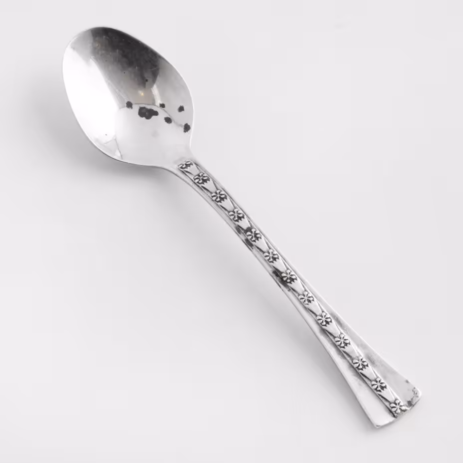 Ложечка кофейная с геометрическим декором, Таллинский ювелирный завод