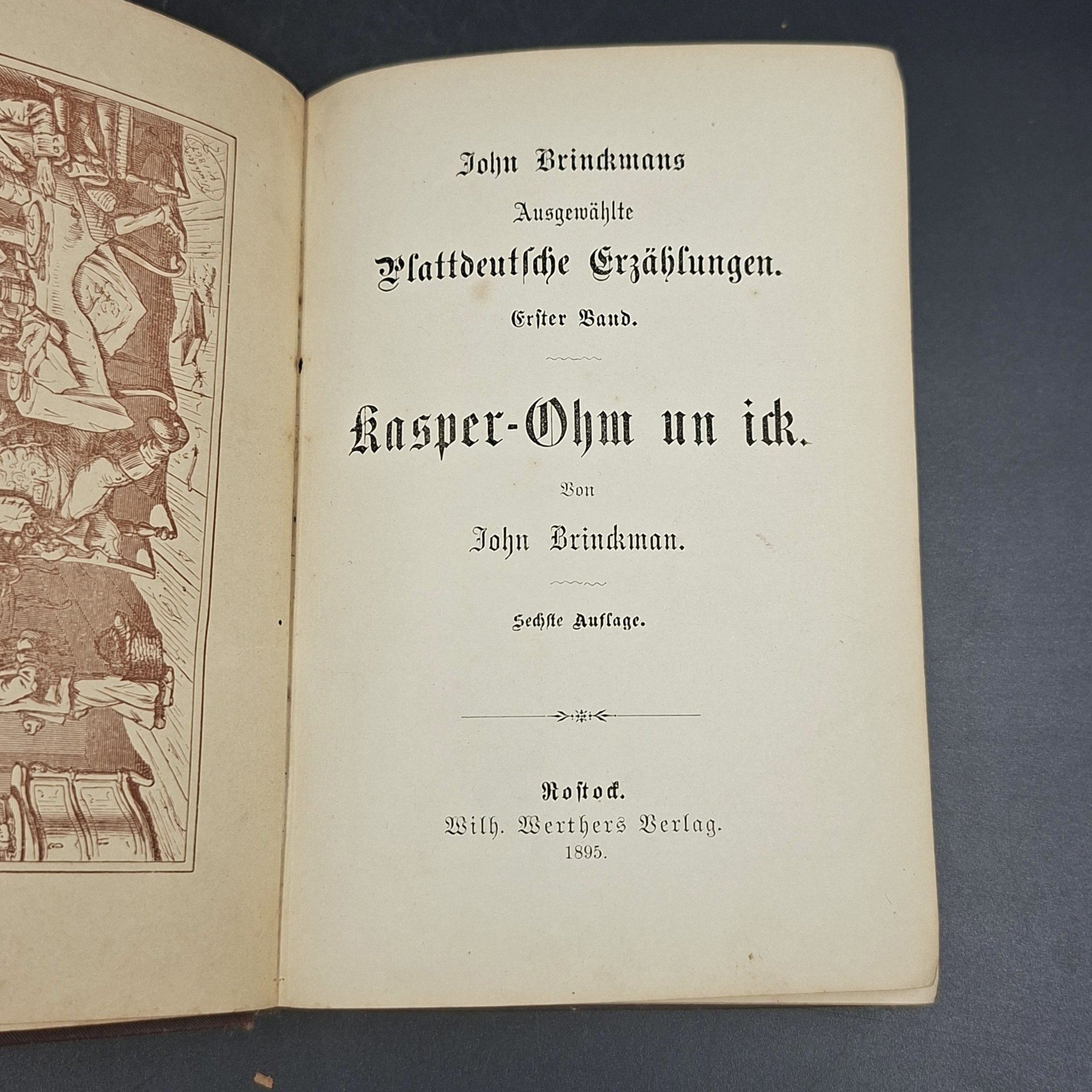 Книга "Kasper-Ohm Un Ick", автор John Brinckman (на немецком языке)