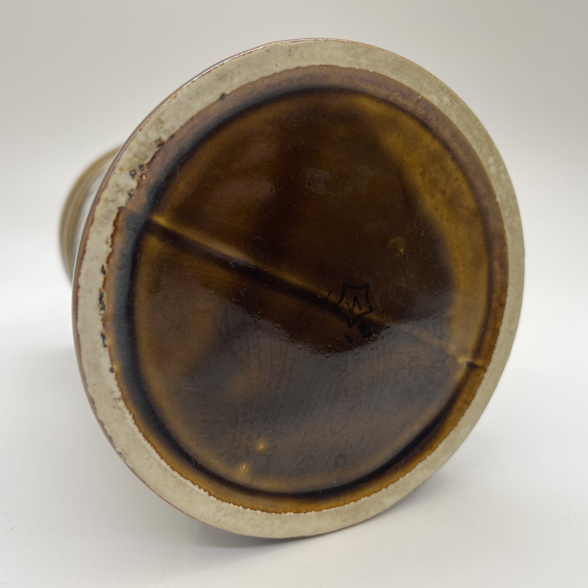 Кружка пивная с цветочным декором, керамика, цветные поливы, Московский завод «Изолятор», СССР, 1970-1980 гг.