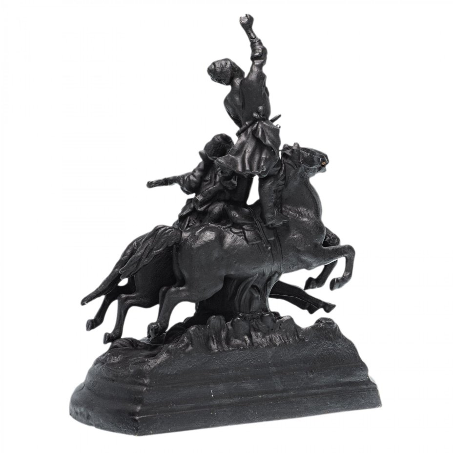 Статуэтка "Джигитовка лезгин", Каслинский завод, СССР, 1979 г.