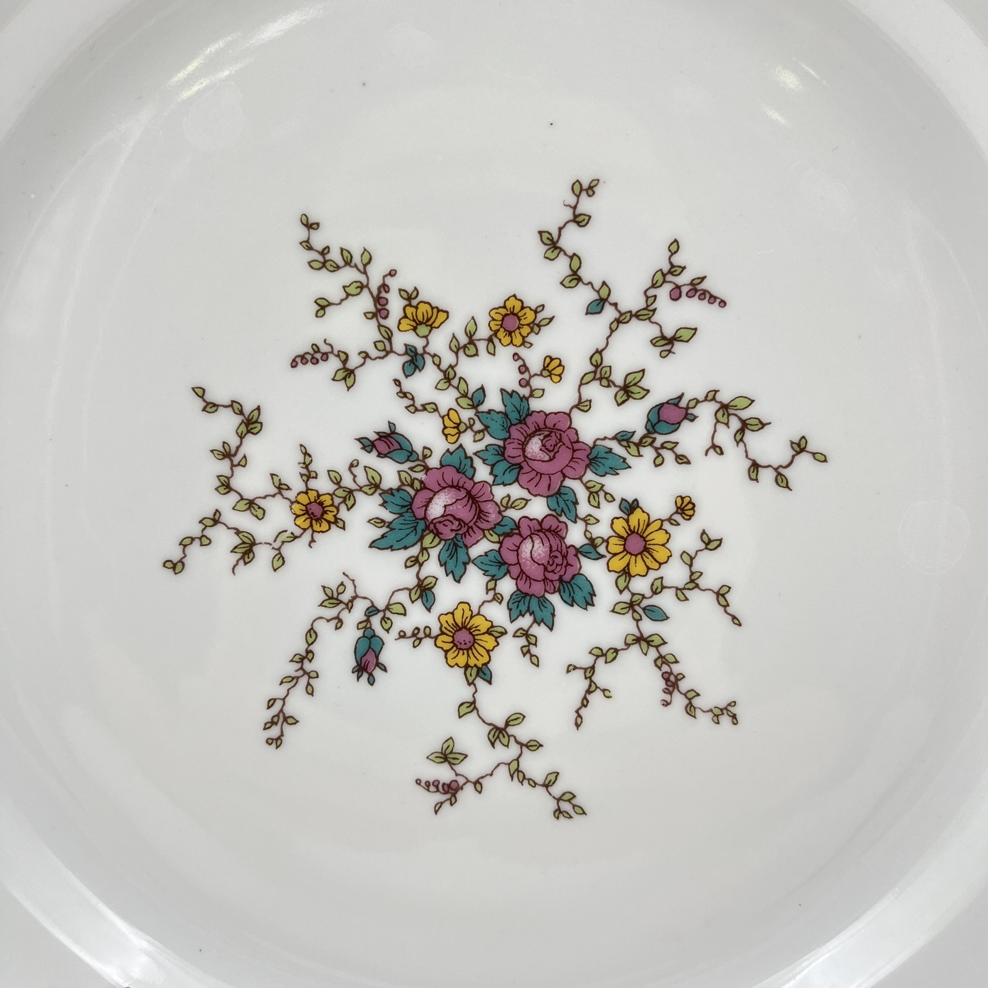 Блюдо с цветочным декором, фарфор, деколь, золочение, Bohemia (Neurohlau), Чехословакия, 1970-1990 гг.