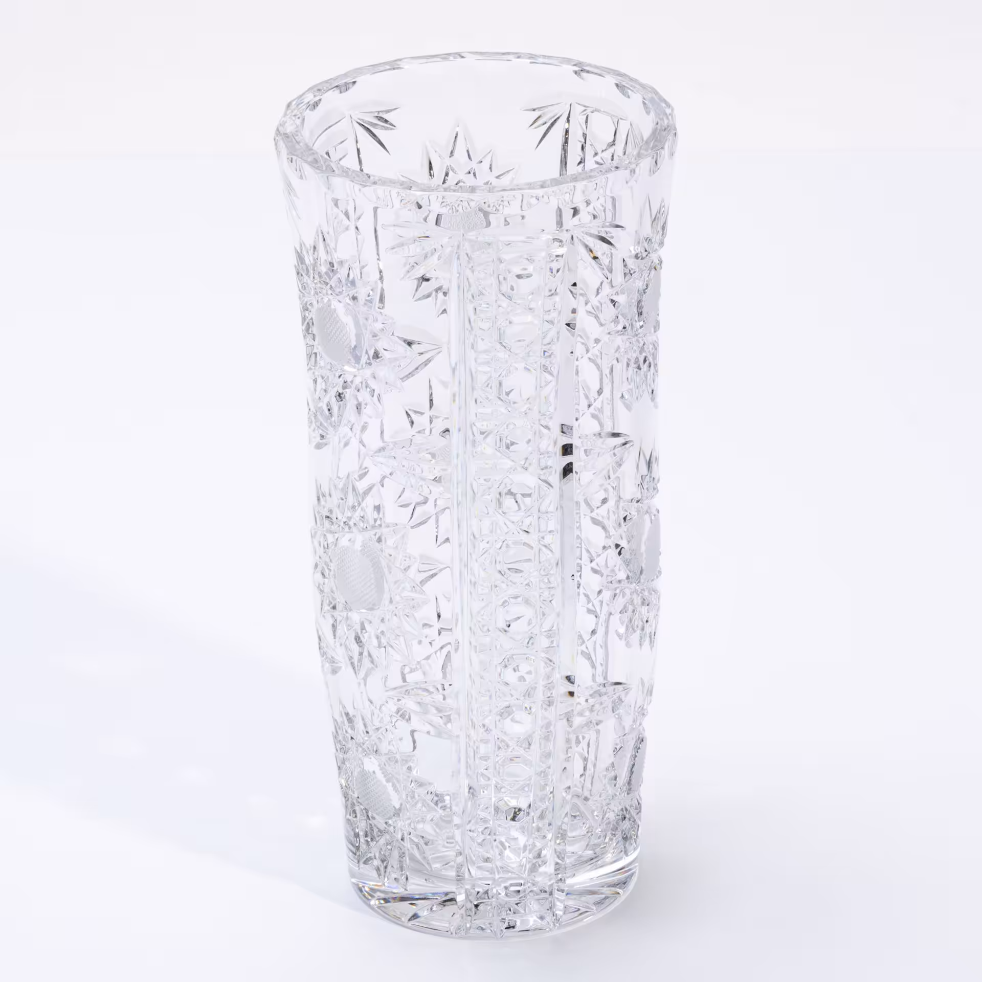 Ваза для цветов, хрусталь, алмазная грань, СССР, 1970-1990 гг.