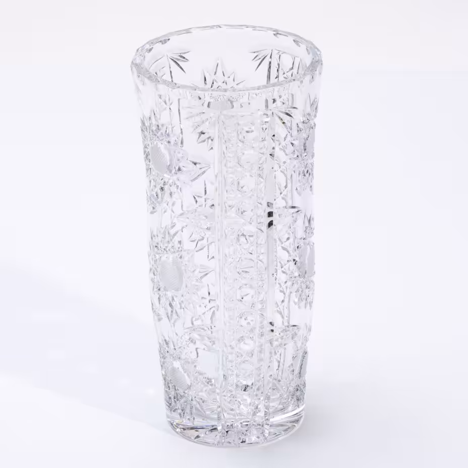 Ваза для цветов, хрусталь, алмазная грань, СССР, 1970-1990 гг.