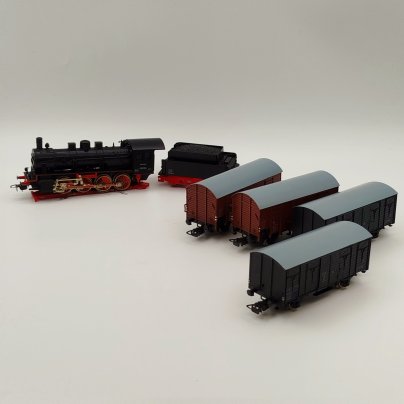 Модель железной дороги "Piko Expert", в оригинальной коробке, пластик, металл, картон, Piko, ГДР, 1970-1990 гг.