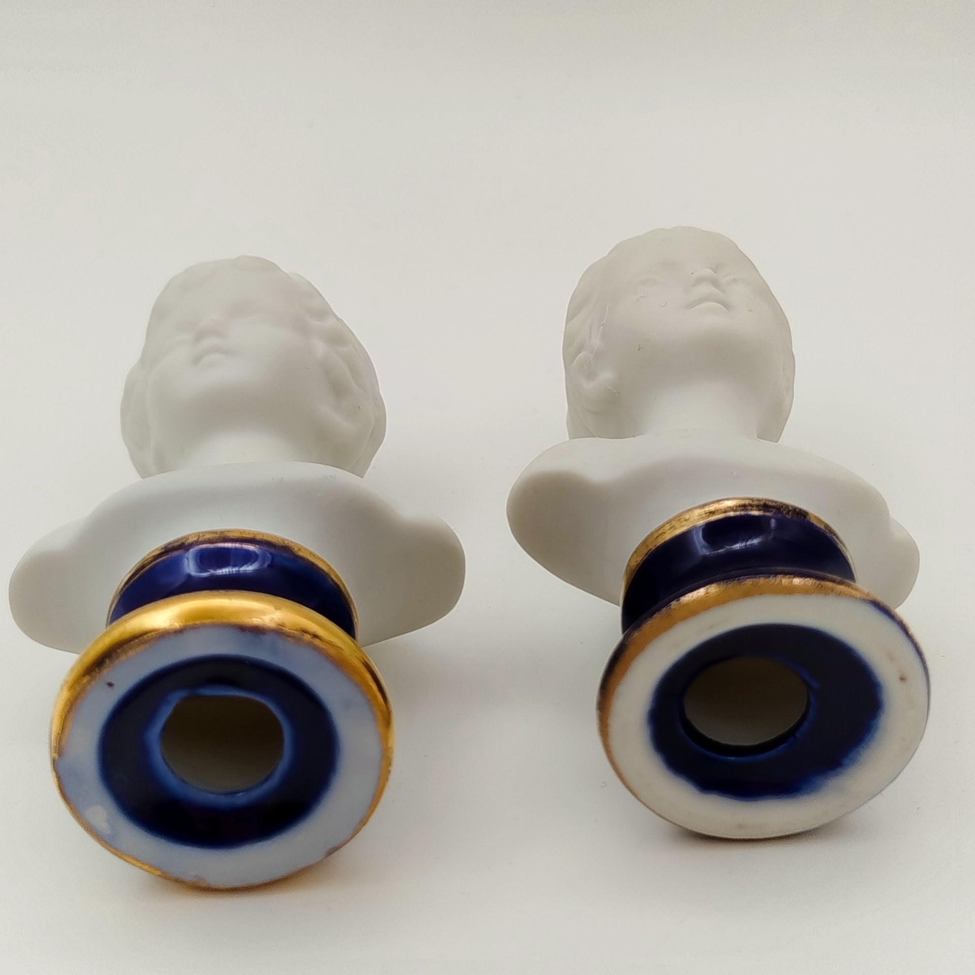 Парные миниатюрные бюсты "Александр и Луиза Броньяр" по мотивам произведения Жана Антуана Гудона