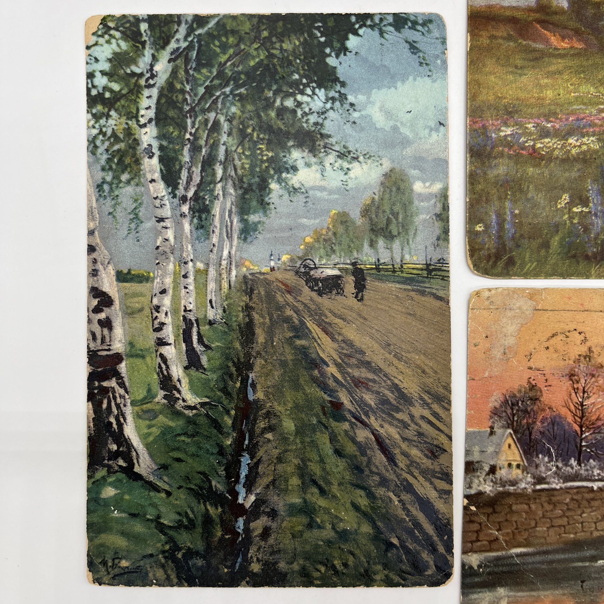Набор из восьми открыток с изображением различных пейзажей