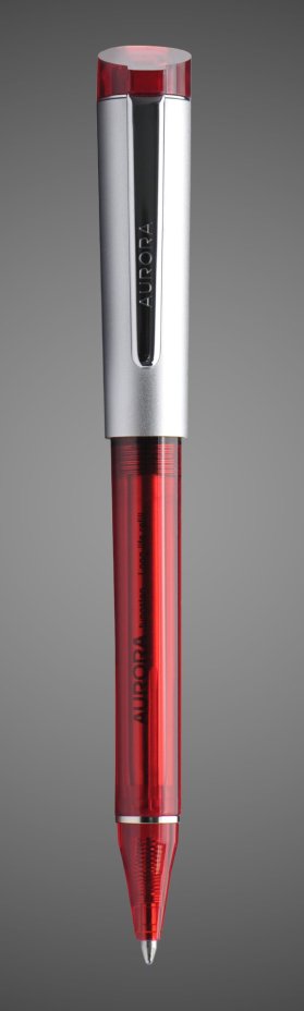 Шариковая ручка Aurora Kappa Red satin chrome CT, в подарочной коробке, Лаки и смолы: смола, хром