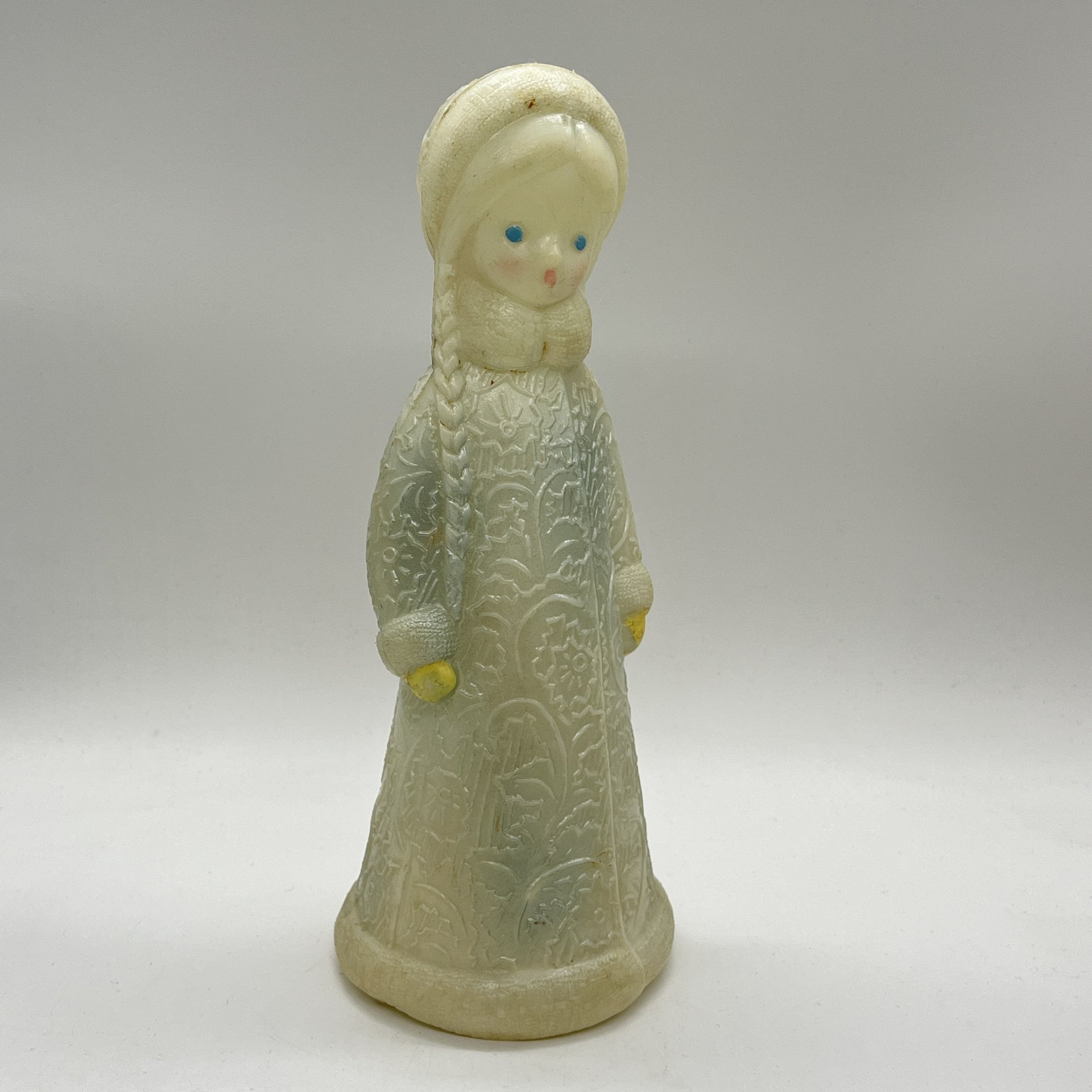 Фигура под ёлку "Снегурочка", пластик, СССР, 1970-1990 гг.