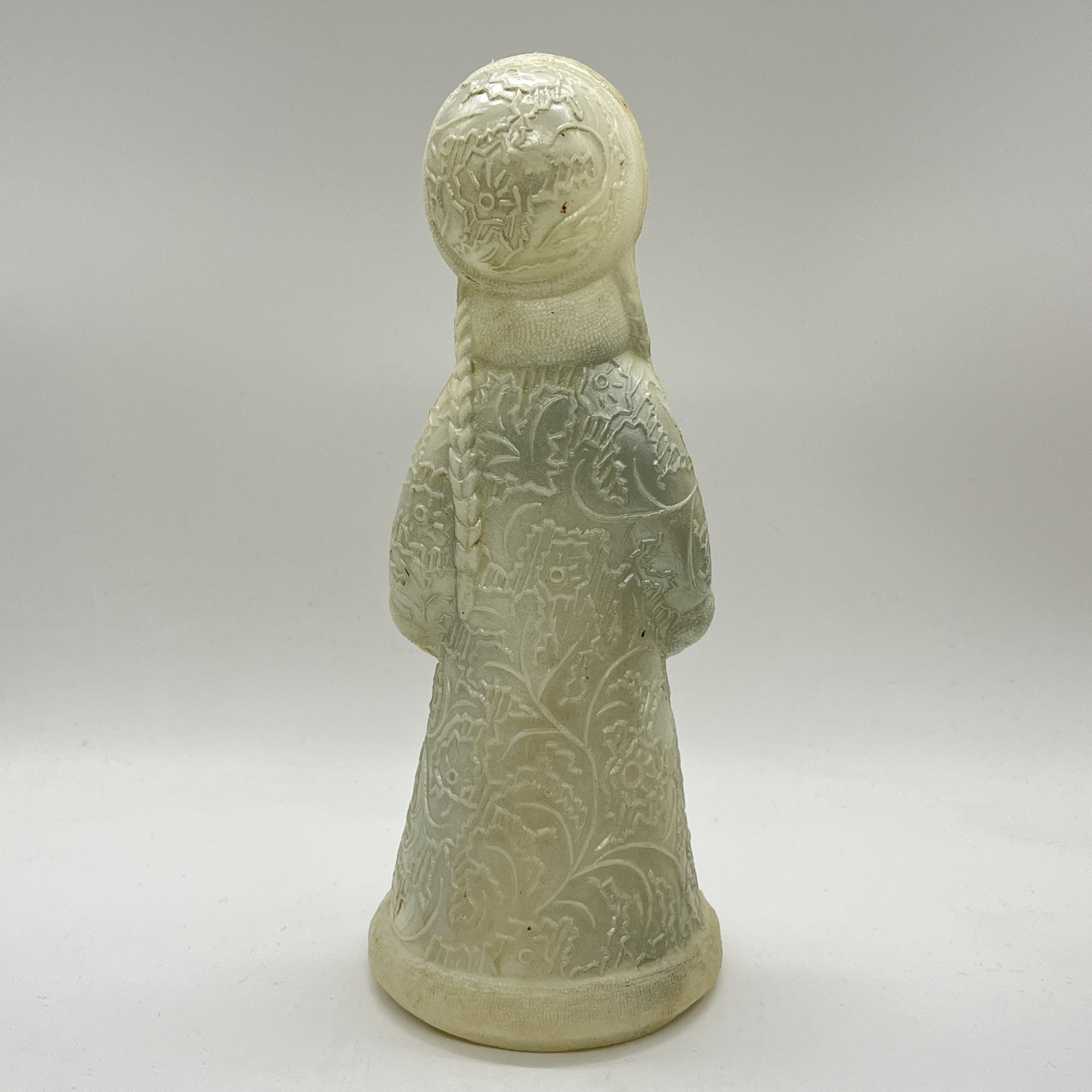 Фигура под ёлку "Снегурочка", пластик, СССР, 1970-1990 гг.