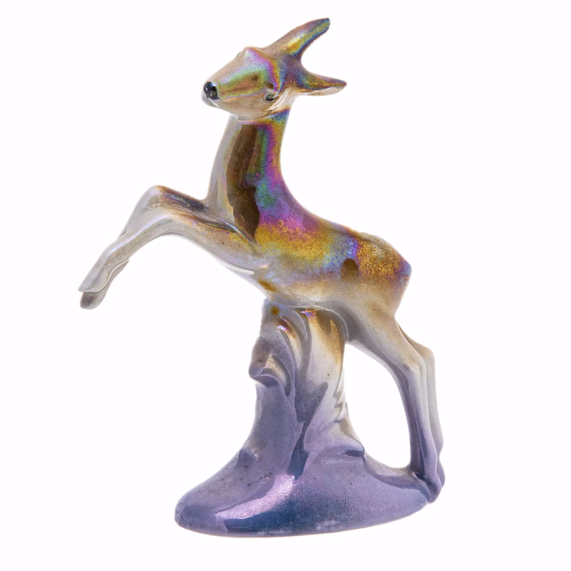 Статуэтка "Косуля", фарфор, аэрография, люстр, Германия, 1950-1970 гг.