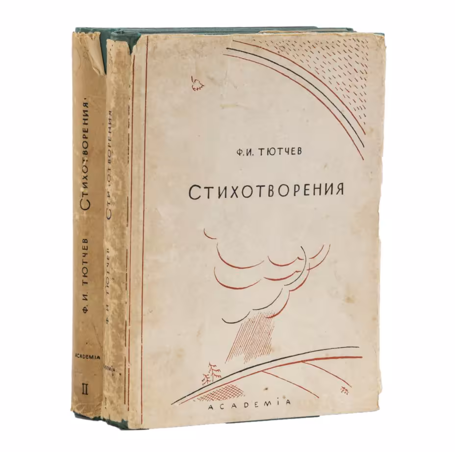 Ф.И. Тютчев "Стихотворения" (1,2 том) в суперобложке, Издательство «Academia»